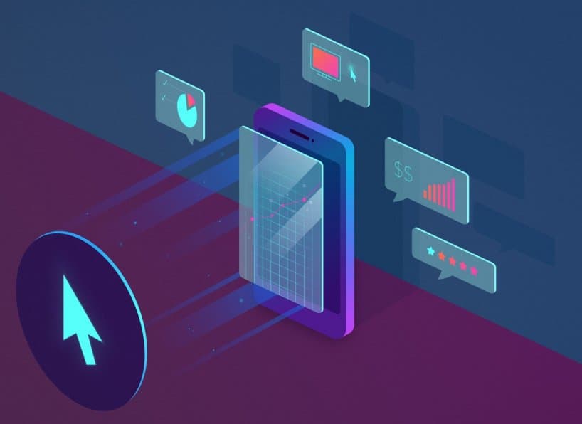 pay per click marketing showing data on devices