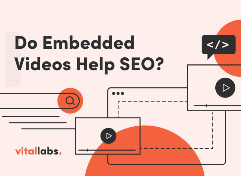 graphic with overlay text "do embedded videos help seo?"